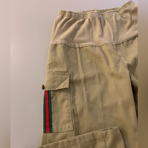 VINTAGE 1970’s Maternity Pants Khaki - No tags-see measurements- Sm/Med size - Picture 7 of 9